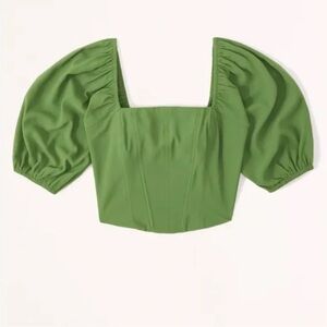 Abercrombie Corset Puff Sleeve top